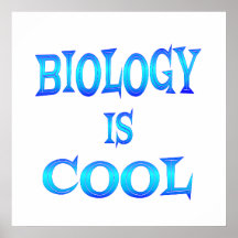 La biología es fresca - comenzando en $11,80 posters