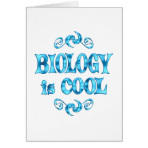 La biología es fresca tarjetas