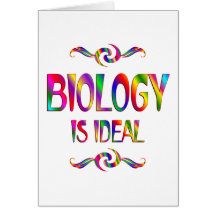 La biología es ideal tarjetón