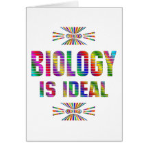 La biología es ideal tarjeton