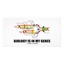 La biología está en mis genes (la réplica de la DN Tarjeta Con Foto Personalizada