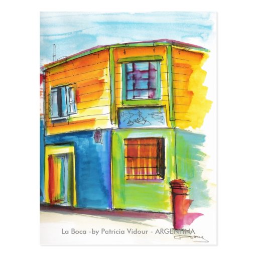 La Boca - por Patricia Vidour - la ARGENTINA Tarjetas Postales