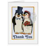 La boda del pingüino le agradece cardar tarjeton