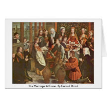 La boda en Cana. Por Gerard David Felicitacion
