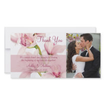 La boda rosada de la orquídea del Cymbidium le agr tarjetas fotograficas