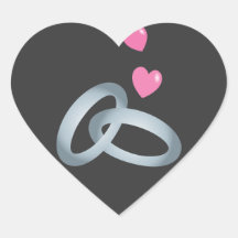 La bodas de plata suena boda calcomanías corazones personalizadas