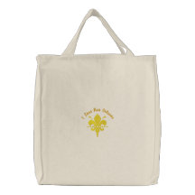 La bolsa de asas adaptable de la flor de lis