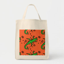 La bolsa de asas al sudoeste del diseño del lagart