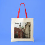 La bolsa de asas blanca roja de Praga bolsas