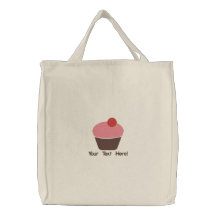 La bolsa de asas bordada magdalena personalizada/d