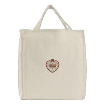La bolsa de asas bordada ornamento del navidad del