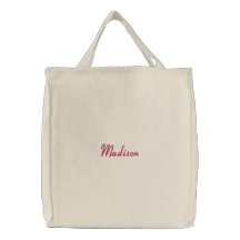 La bolsa de asas conocida bordada chicas de la lon