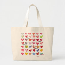 La bolsa de asas de 36 corazones de la tarjeta del