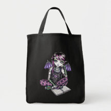 La bolsa de asas de hadas de la lona de arte de la