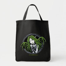 La bolsa de asas de hadas del arte del palo verde 