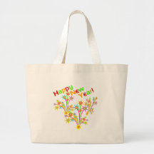 La bolsa de asas de la Feliz Año Nuevo