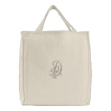 La bolsa de asas de la letra D del monograma de la