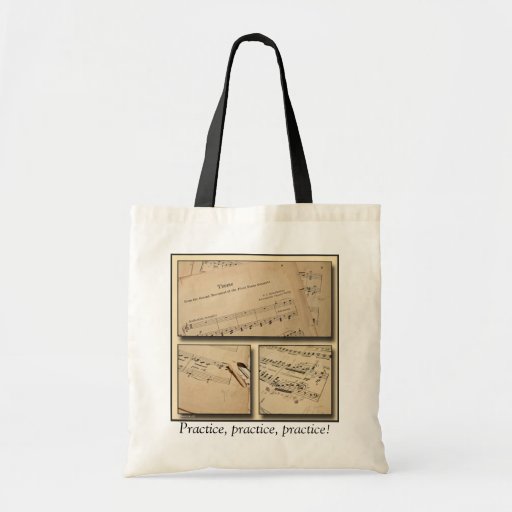 La bolsa de asas de la práctica de música del pian
