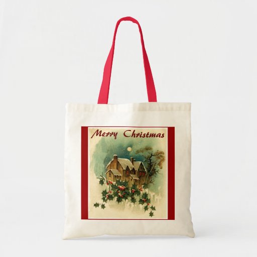 La bolsa de asas de las Felices Navidad