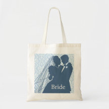La bolsa de asas de los pares del boda del damasco