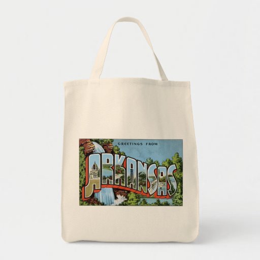 La bolsa de asas de los saludos de Arkansas de la 
