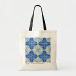 La bolsa de asas del azul del arte de la teja