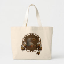 La bolsa de asas del diseño de Eagle del nativo am