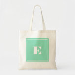 La bolsa de asas del monograma de la menta