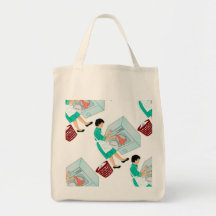 La bolsa de asas del tema del bolso del lavadero