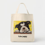 La bolsa de asas del ultramarinos del perrito de B