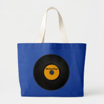 La bolsa de asas del vinilo de la escuela vieja