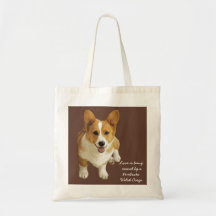 La bolsa de asas feliz del Corgi Galés del Pembrok