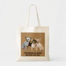 La bolsa de asas feliz del trío de la chihuahua