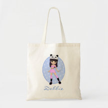 La bolsa de asas femenina del personalizado de Deb