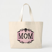 La bolsa de asas femenina punky de la mamá del crá