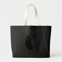 La bolsa de asas, grande - tacto del rojo en blanc