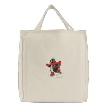 La bolsa de asas Iceskating del pingüino