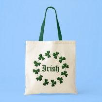 La bolsa de asas irlandesa del anillo del trébol bolsas