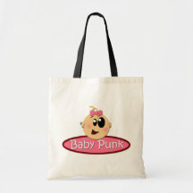 La bolsa de asas linda del punk del bebé