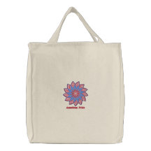 La bolsa de asas patriótica bordada de la estrella