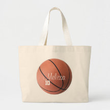 La bolsa de asas personalizada del baloncesto