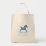 La bolsa de asas personalizada del caballo mecedor