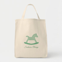 La bolsa de asas personalizada del caballo mecedor bolsas