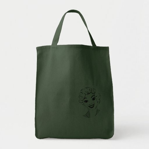La bolsa de asas retra divertida de la mamá