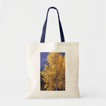 La bolsa de asas reutilizable del árbol del álamo 