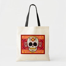 La bolsa de asas roja de Calavera