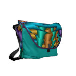 La bolsa de mensajero abstracta artística con efec bolsas de mensajería