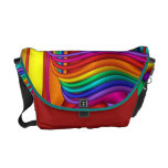 La bolsa de mensajero abstracta colorida moderna bolsas de mensajería