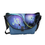 La bolsa de mensajero abstracta moderna con el mon bolsa de mensajeria 