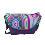 La bolsa de mensajero abstracta moderna con el mon bolsas de mensajería